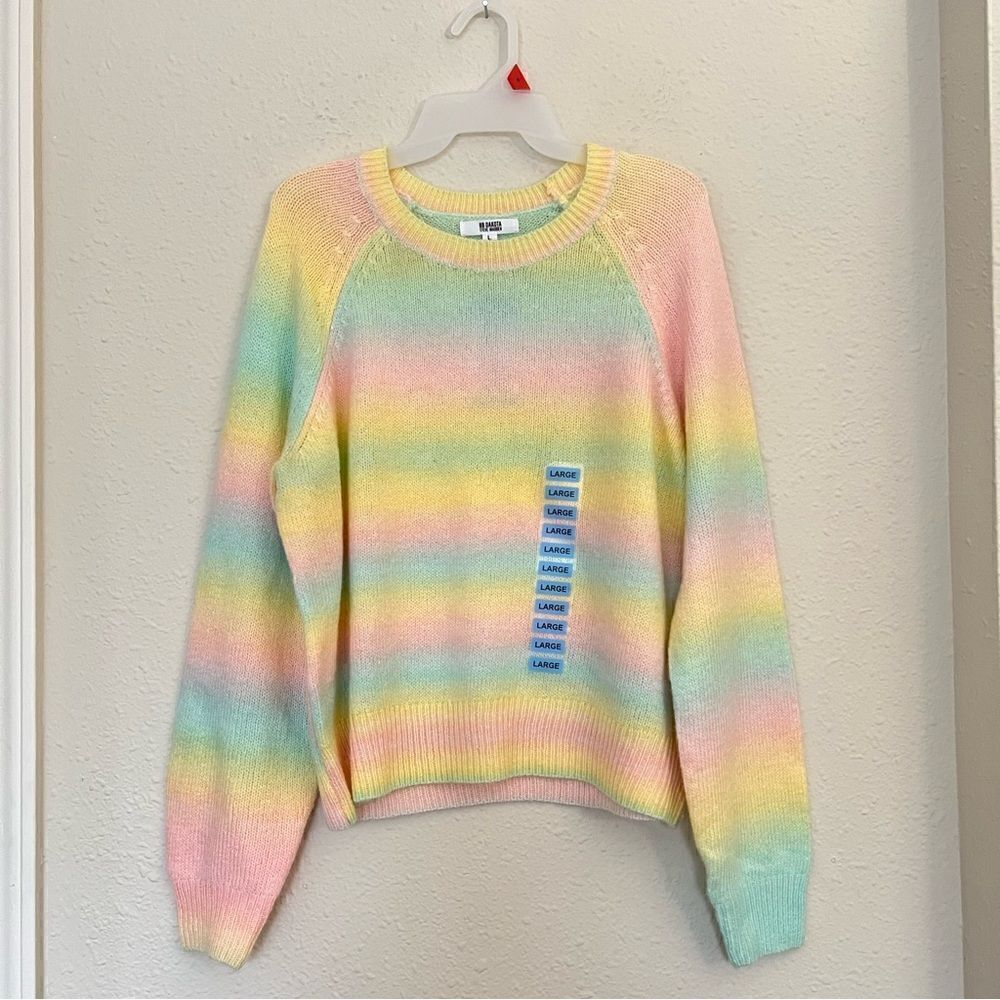 BB Dakota by Steve Madden Wool Blend Ombre Sweater NEW Size Large - Picture 4 of 7